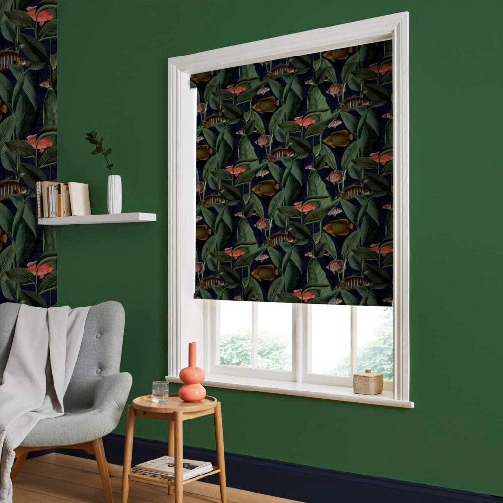 Aquarium fabric from Graham & Brown