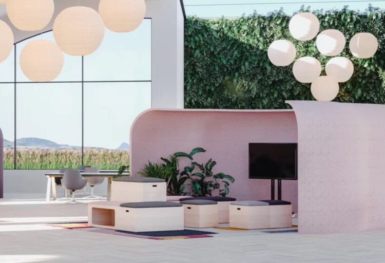 Arcadia shelter in pink