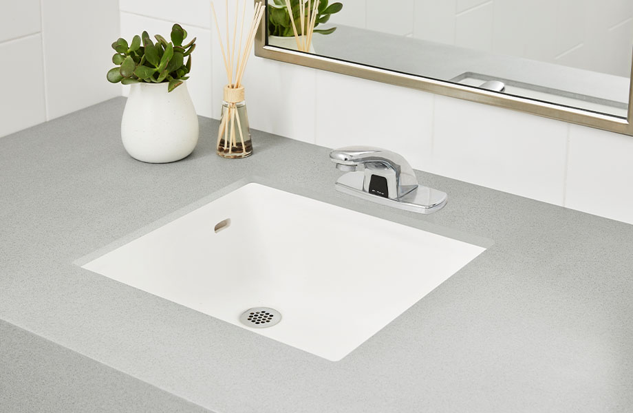Everform bathroom countertop in gray