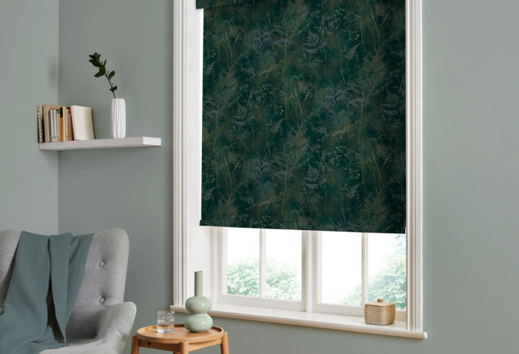 Graham & Brown drapery fabric in green