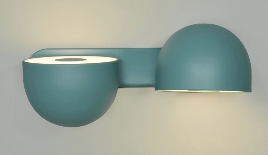Double flush mount light one facing up and one down