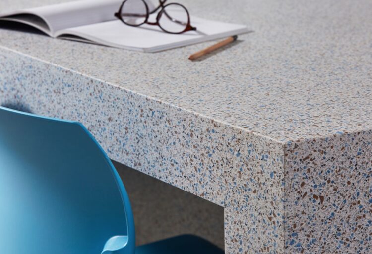 Evermore terrazzo style desk