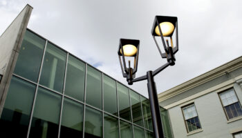 Outdoor Play with Ashbery Area Light by Landscape Forms