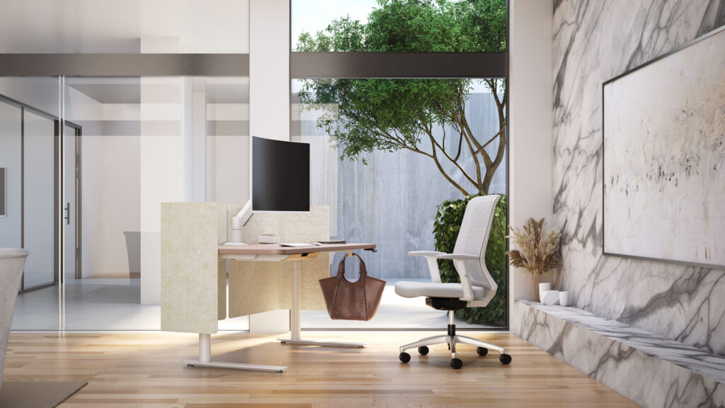 Fiellø desk with bag