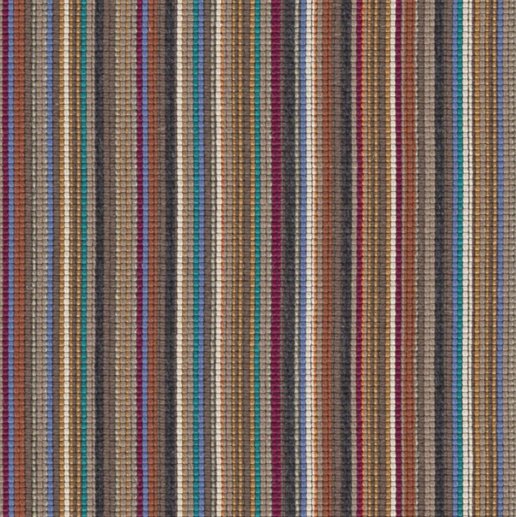 Thick and Thin textiel with small stripes in many colors