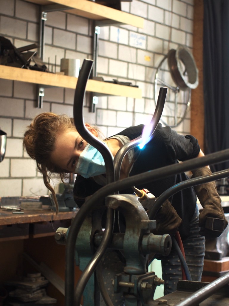 Theda Vollert at work