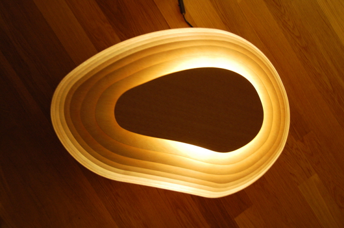 table top view on wood floor