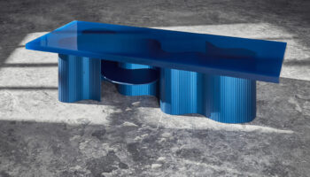 Spine Table Blue