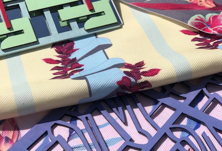 Pastiche of different textiles