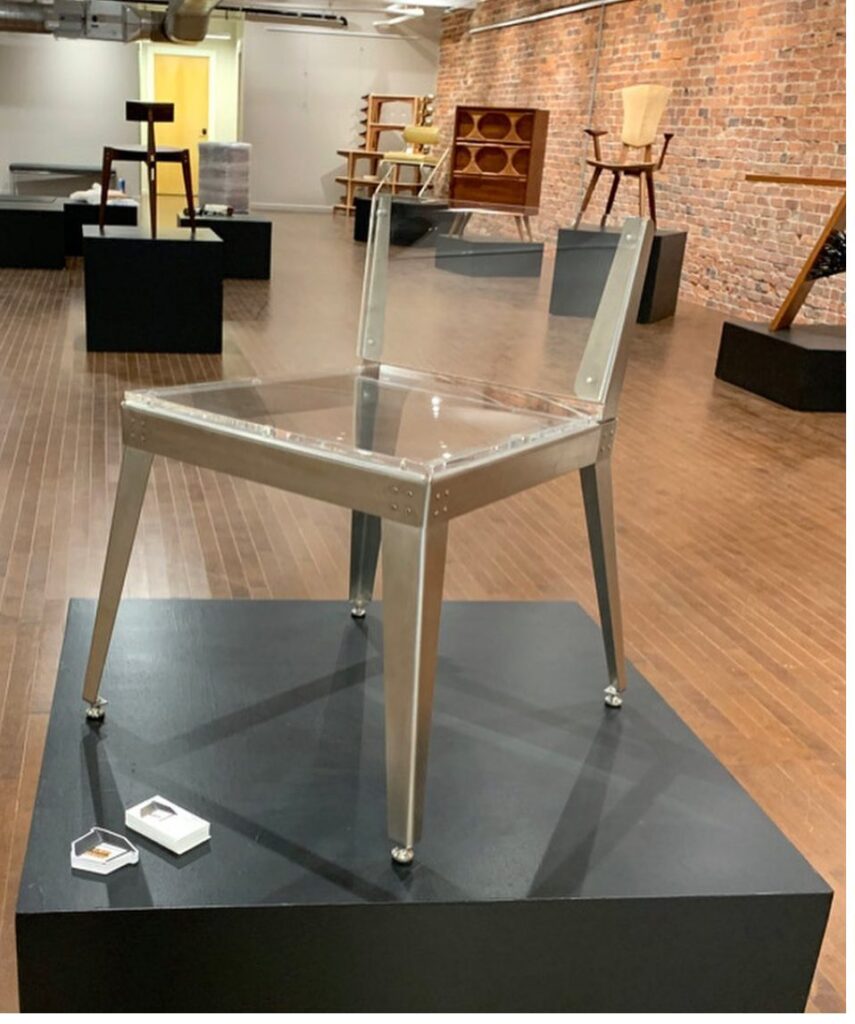 Chair of Acrylic and Steel Chair of Acrylic and Steel