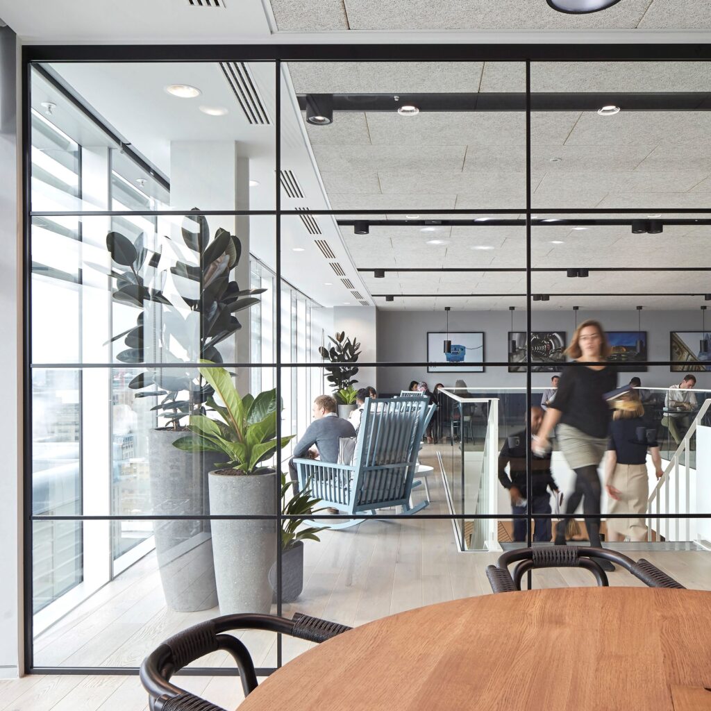 PurOptima wall partition containing Hydro CIRCAL aluminum