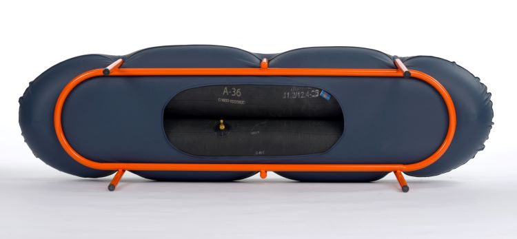 Inflate series underside with tube visible