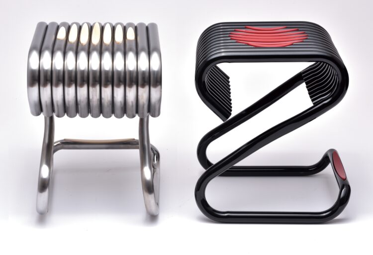 Re:Birth stool side and front views