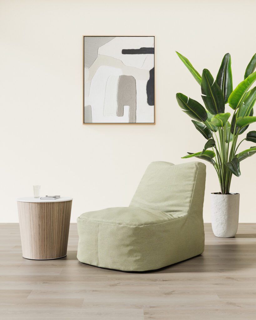Bean Bag chair in minty green color