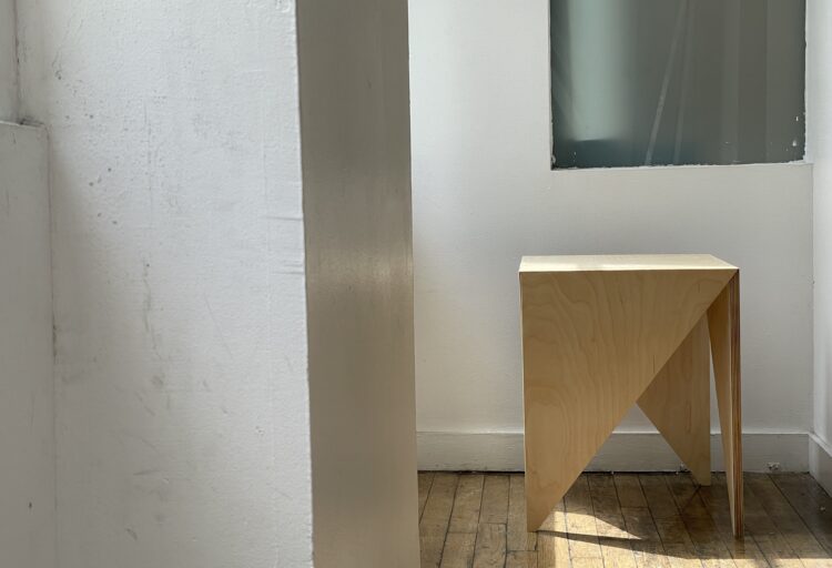 Plywood Side Table by Ju Ne Lim