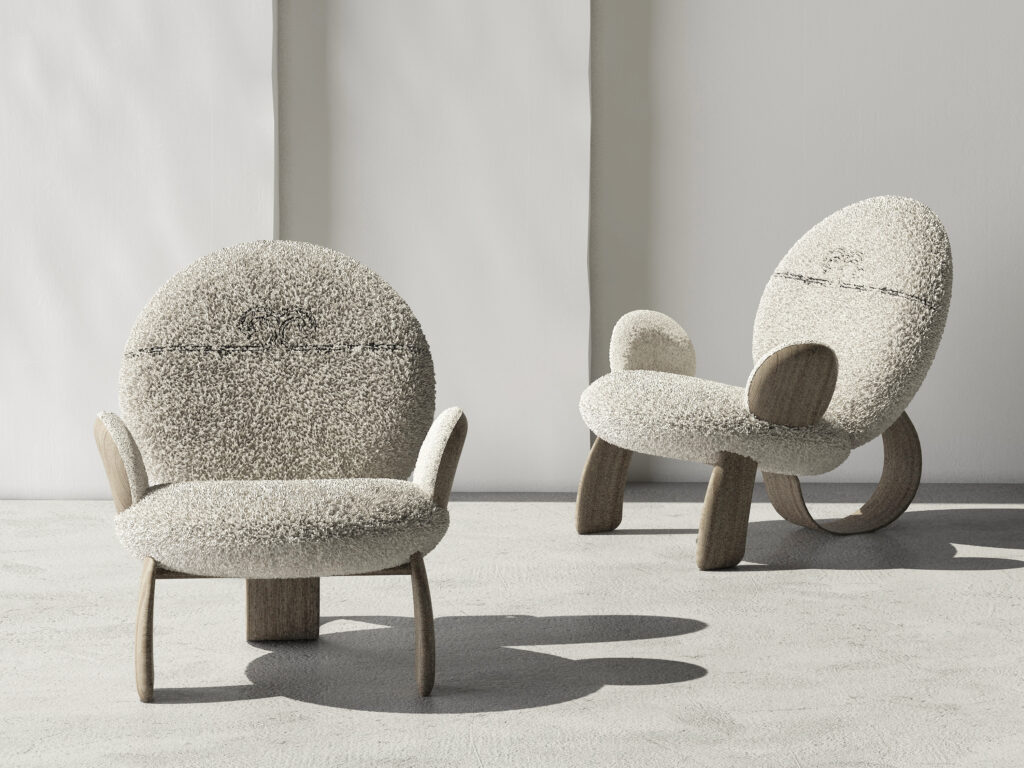 Monkey chair two views
