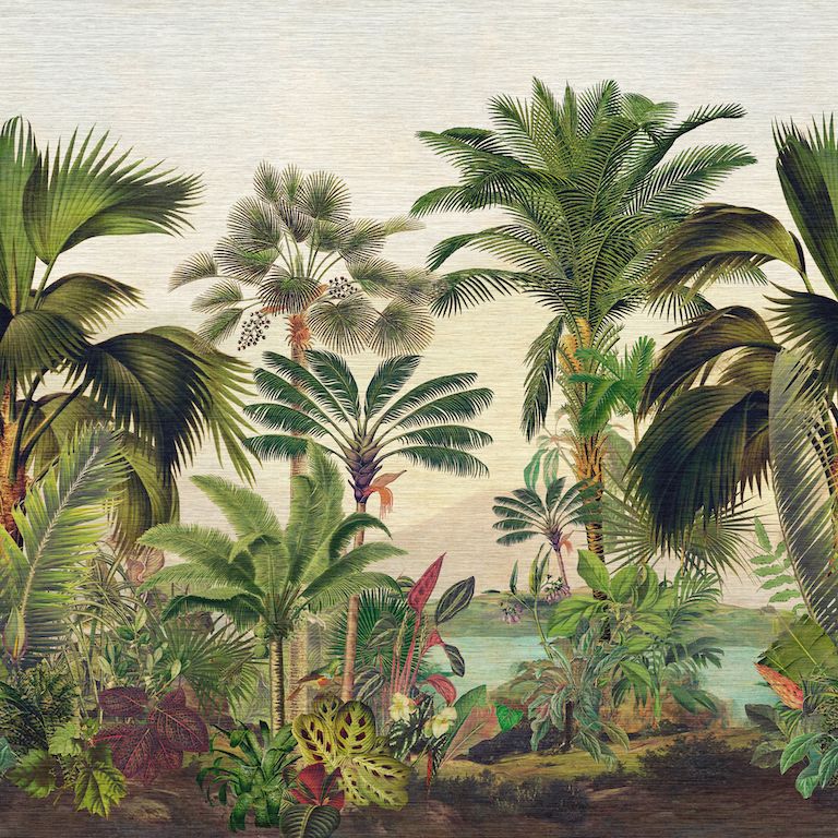 Arte wallcovering jungle scene at BDNY