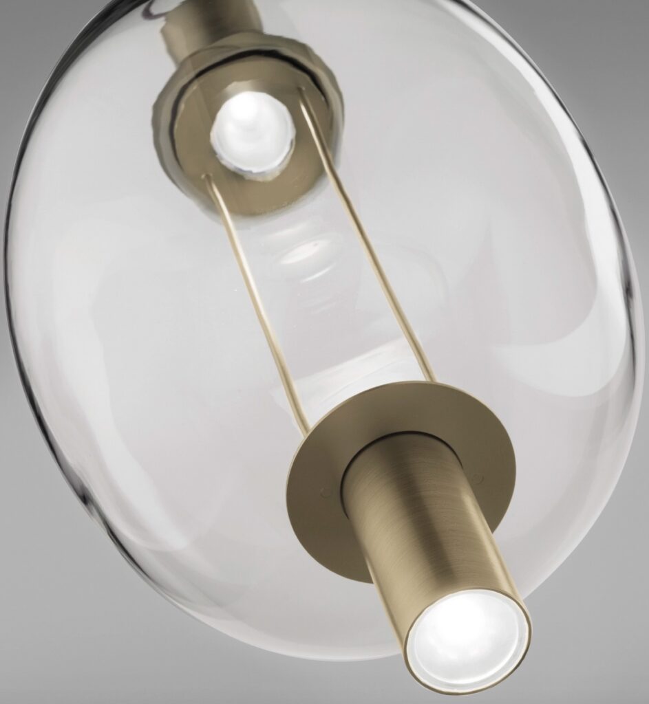 Detail of LED light inside