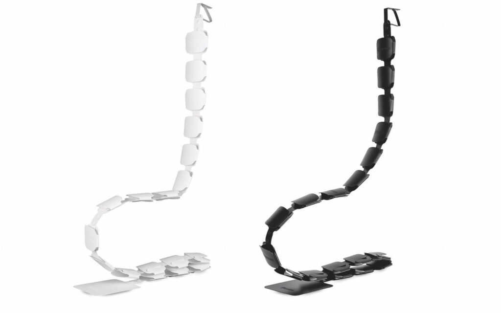 In black and white side by side