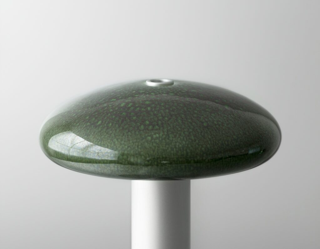 Green corolla viewed from the side