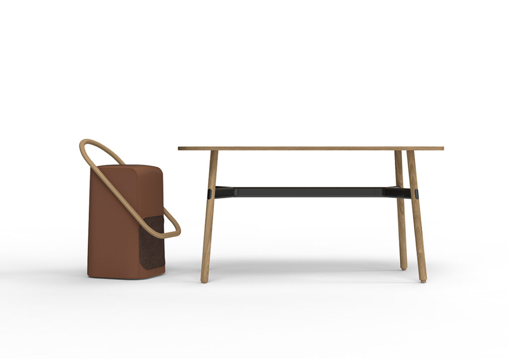 Counter height with table