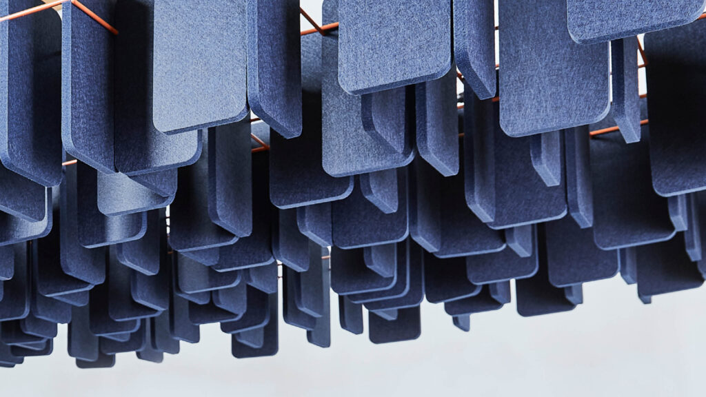 Panel detail. Midnight blue. 