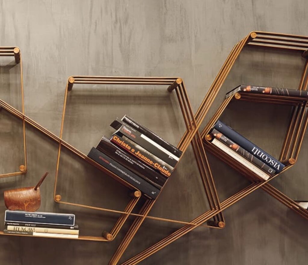 Tangram detail of books