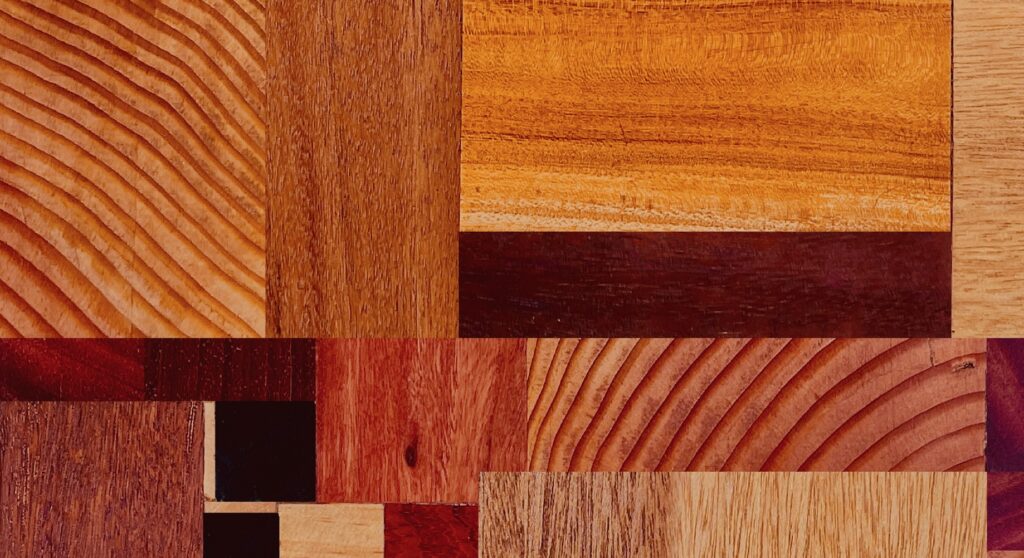 Detail of grain's on wooden table