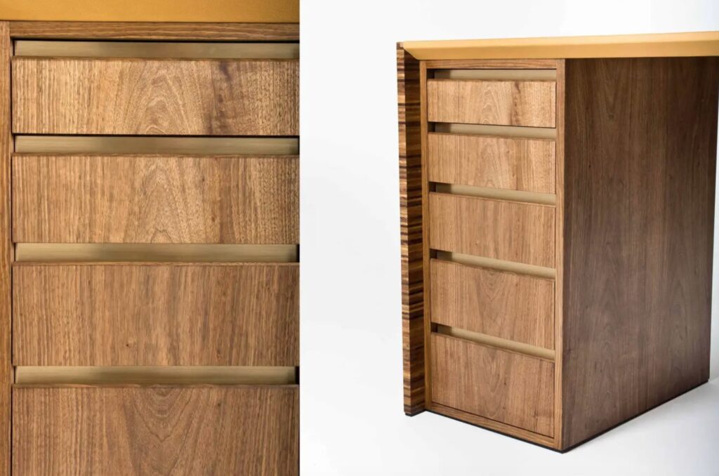 Radium two views of drawers