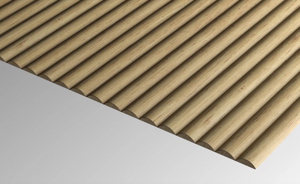 Ondata veneer in natural light wood