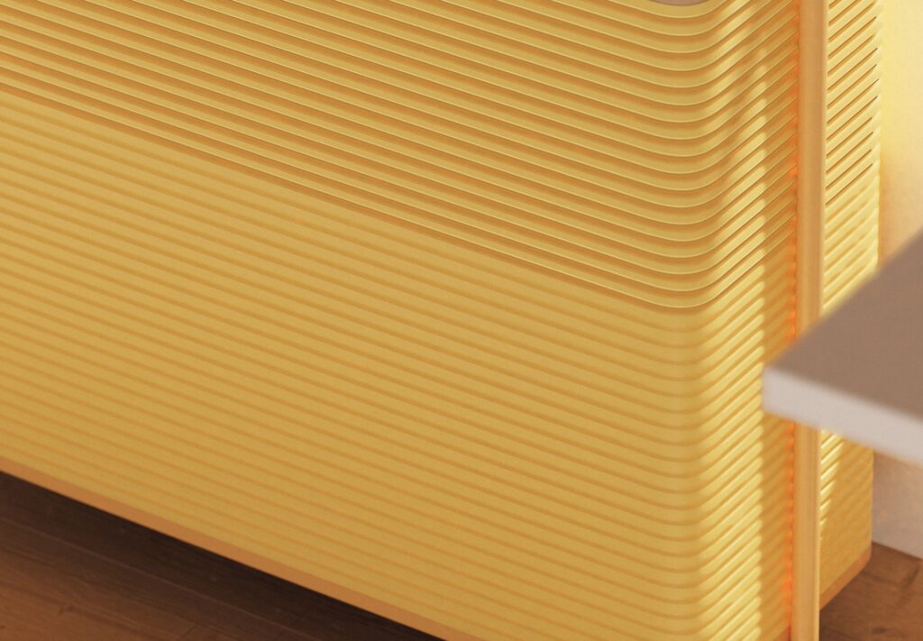 Breeze detail of yellow unit