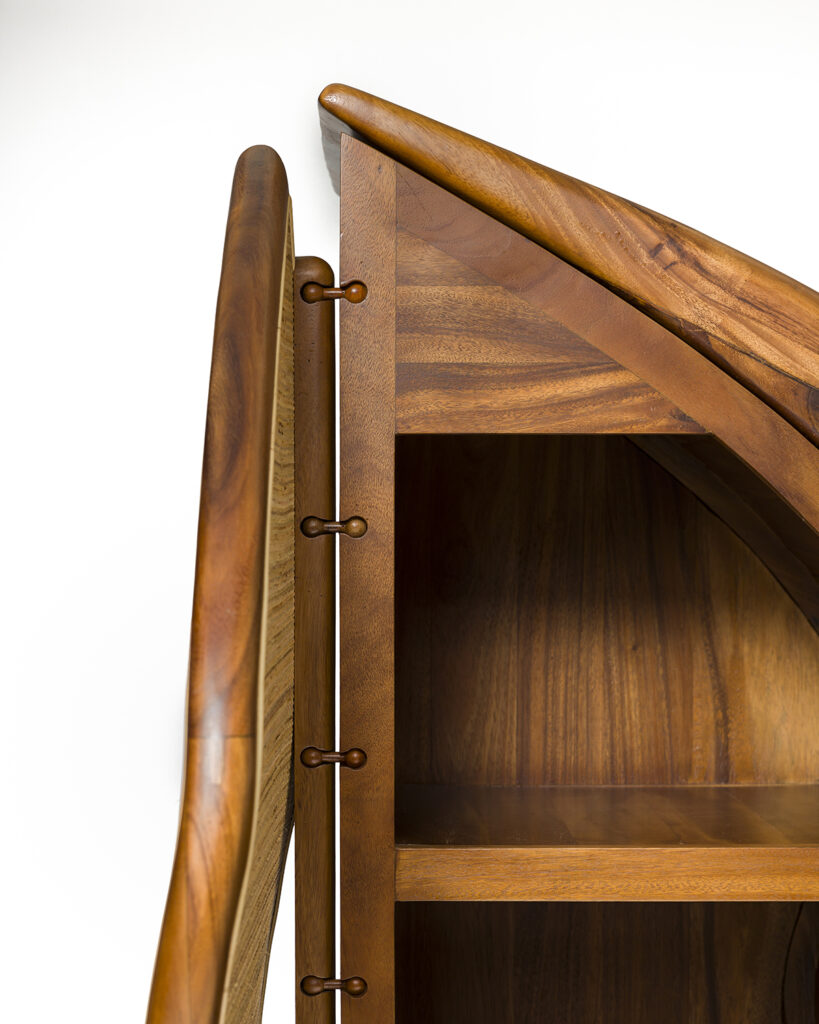 Detail of armoire's upper corner