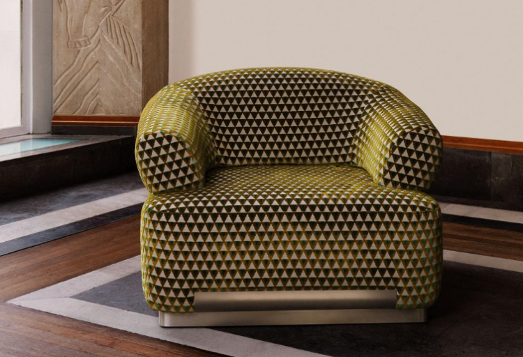 chair with Amuleto fabric