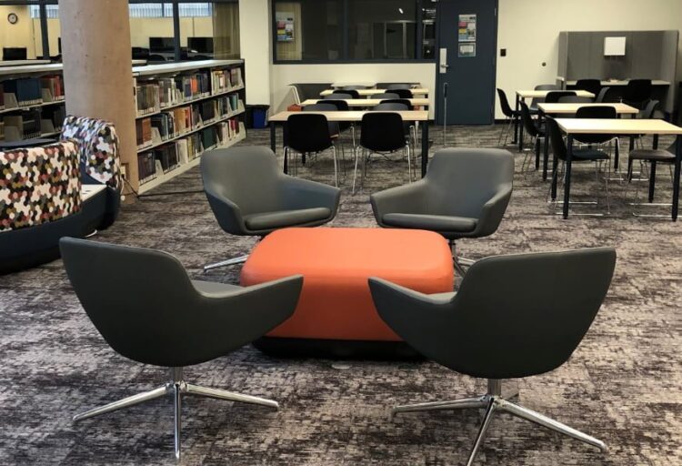 Point Loma Nazarene library with Gobi chairs