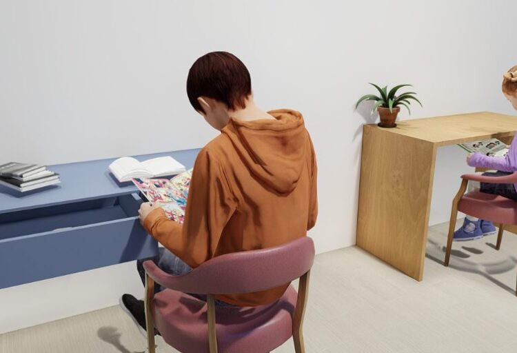 FLEXI table desk rendering