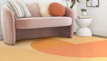 Ruggable and Pantone Peach Fuzz Collab