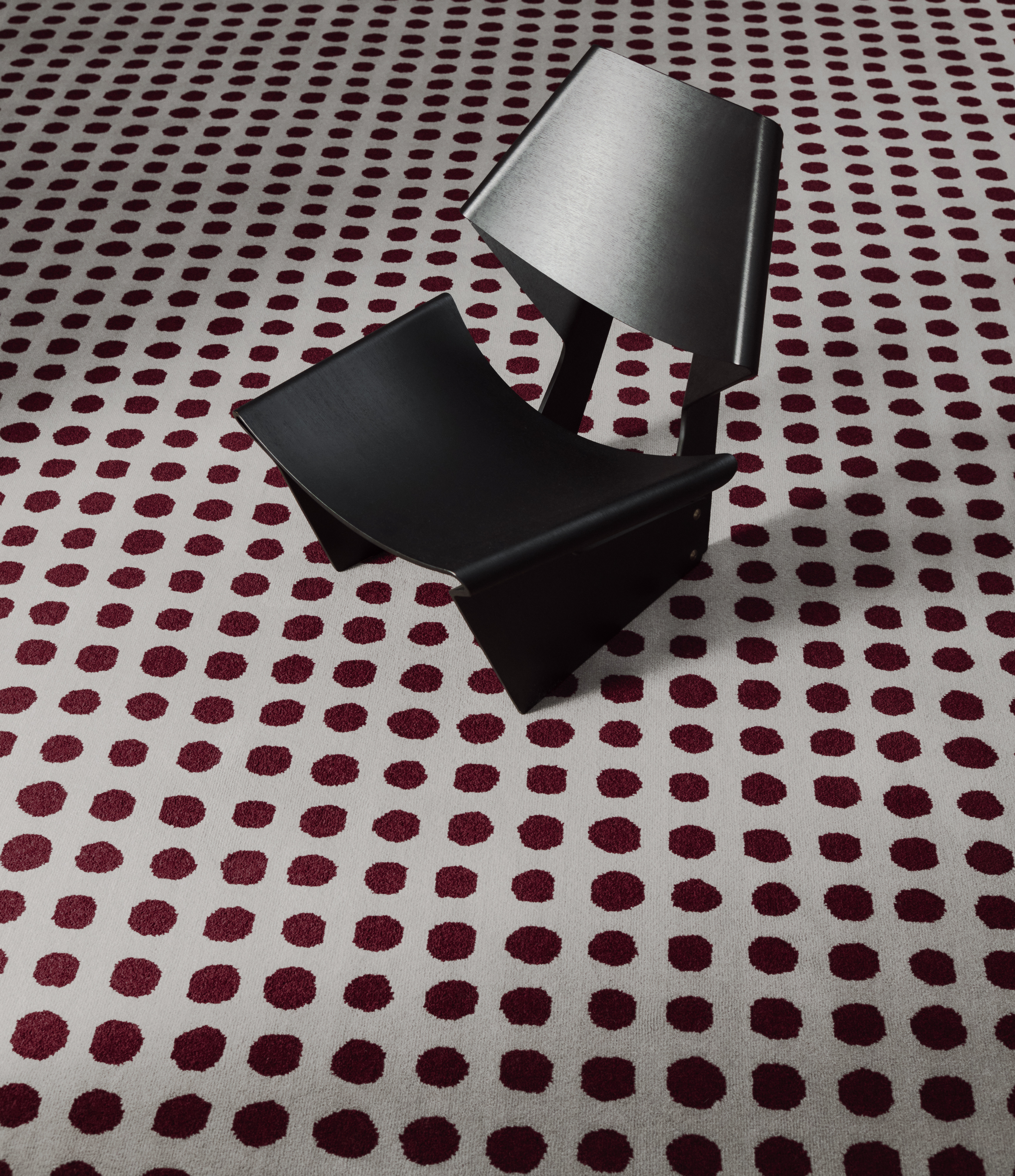SHE in Warm Grey and Burgundy in situ