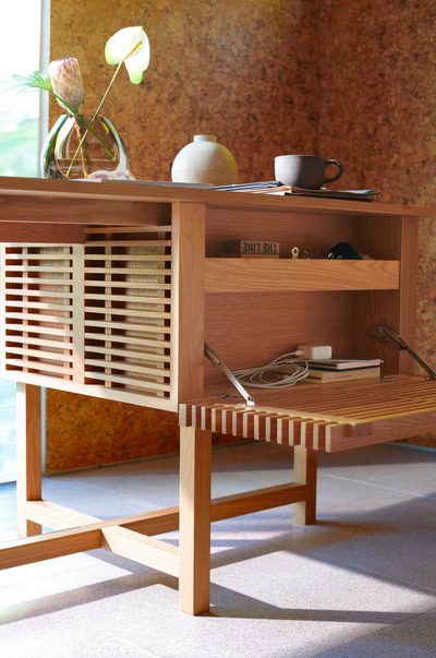 A storage compartment in Line Storage Desk.