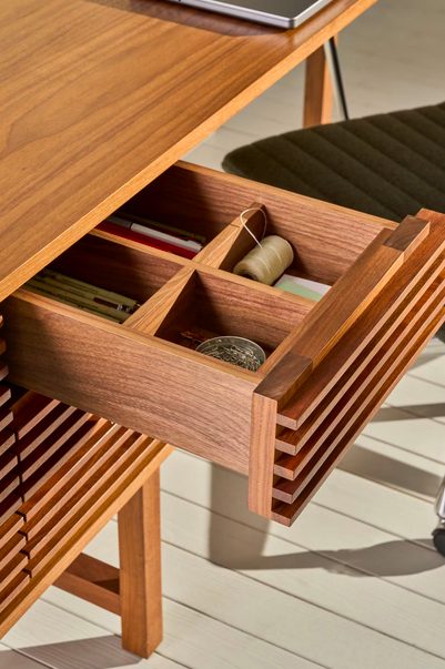 A drawer on Line Storage Desk.