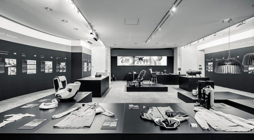 A selection of products at German Design Awards 2024 in Frankfurt, Germany.