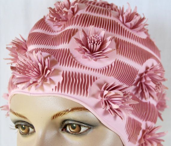 vintage women's swim cap