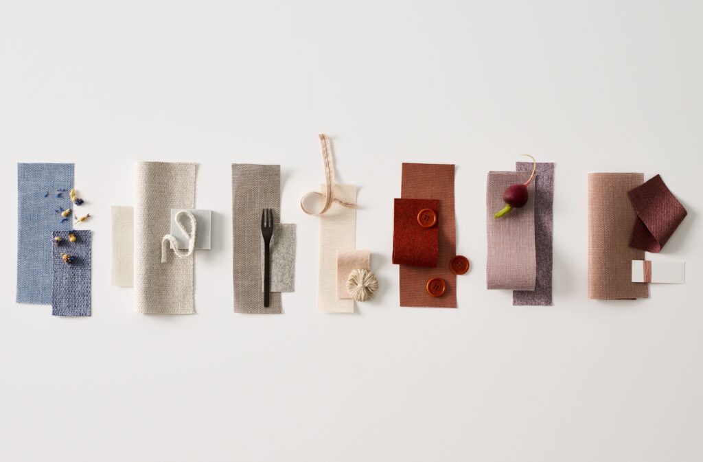 A selection of the textiles in Carnegie's new Go-To Collection