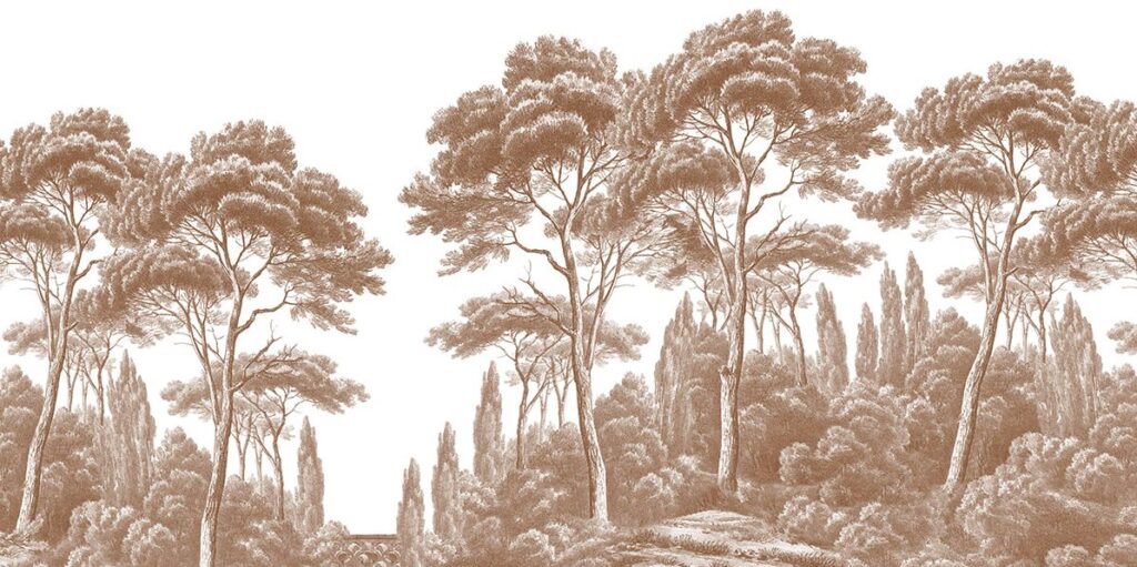 Pins et cyprès (Pines & Cypress) From Ananbô in sepia