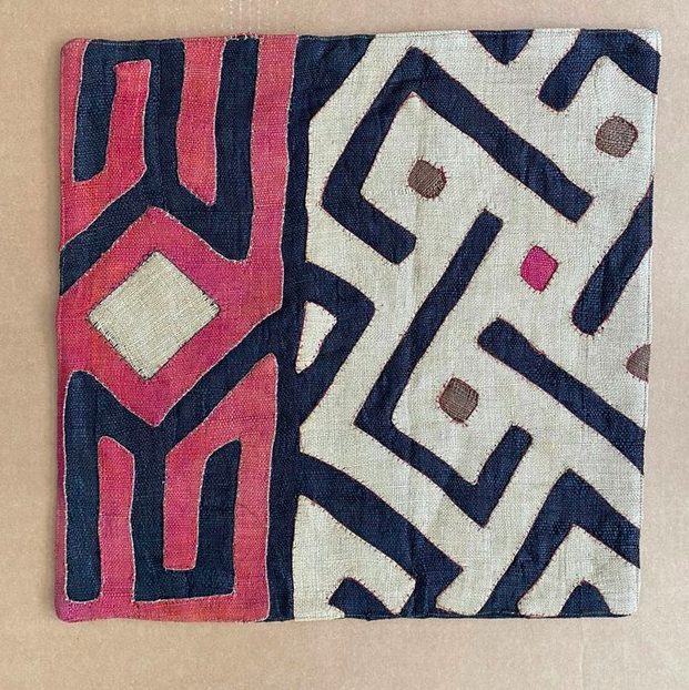 A Kuba Cloth Pillow Cover by Paulski Art