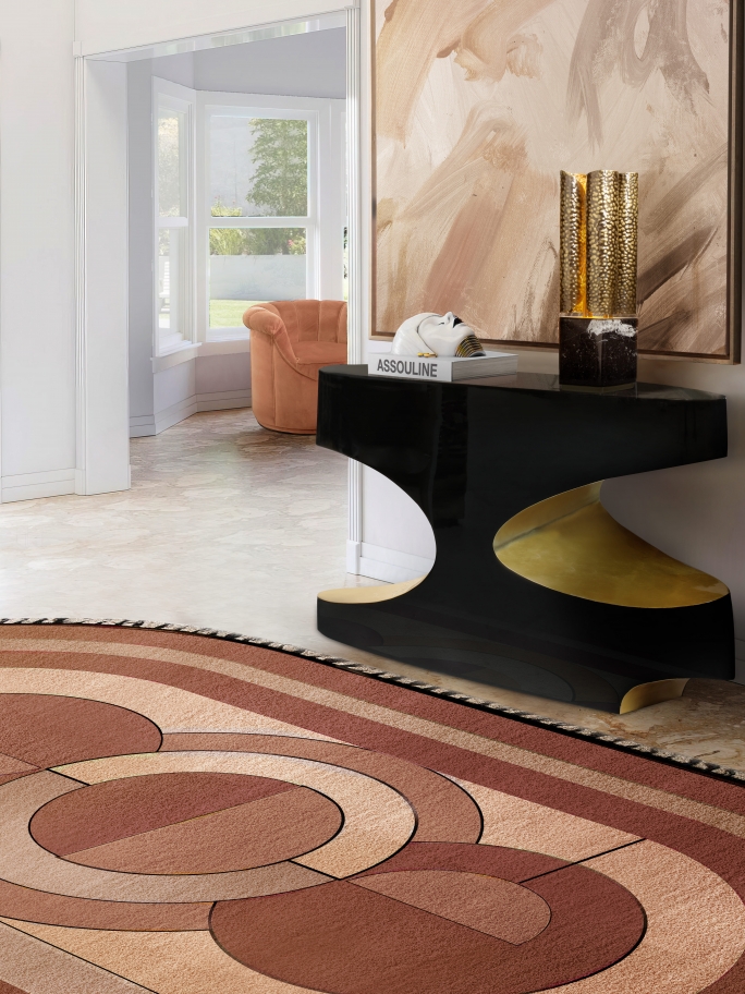 Kleopatra Lounge Rug by Rug Society in situ
