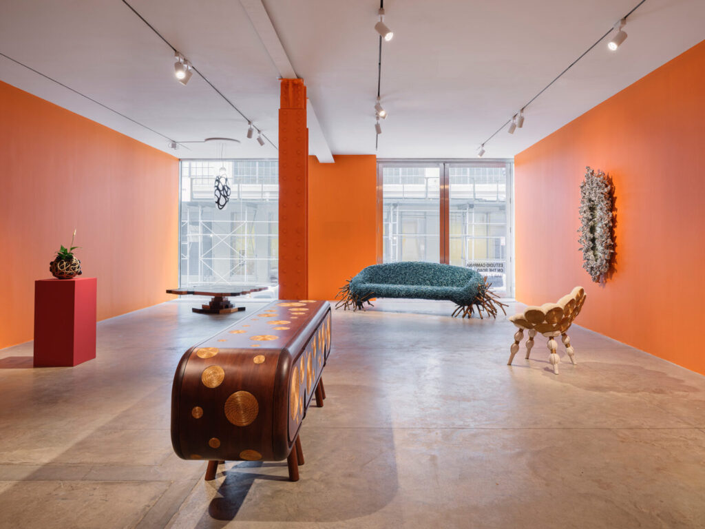 Interior shot of On the Road exhibition