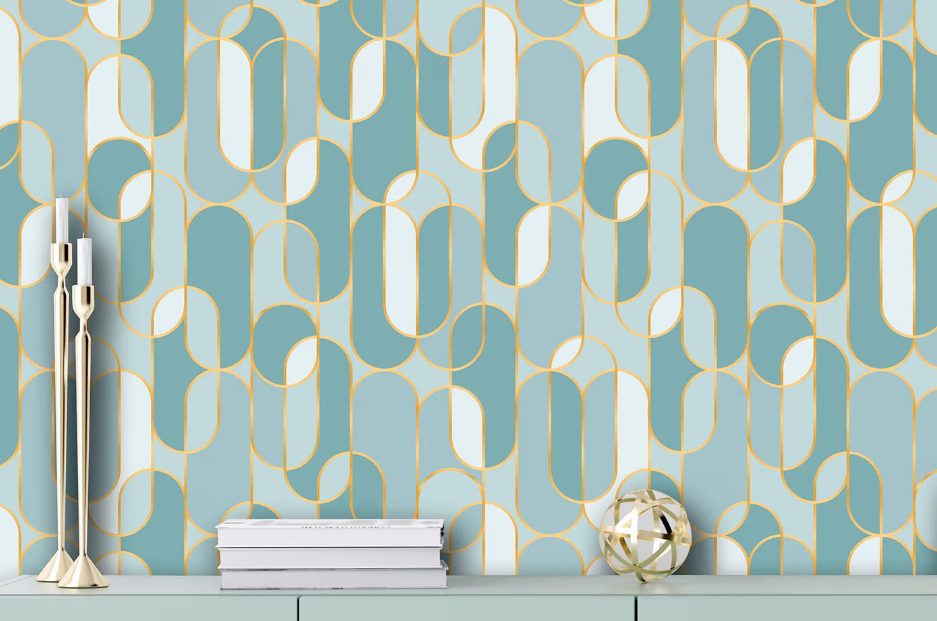 Deco Ovals wallpaper