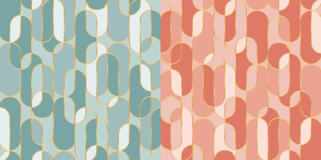 Deco Ovals wallpaper