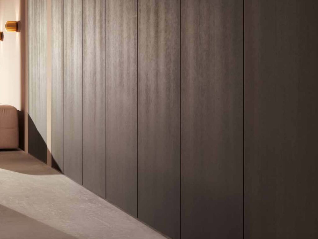 Revego doors in closed position for uniform wall 