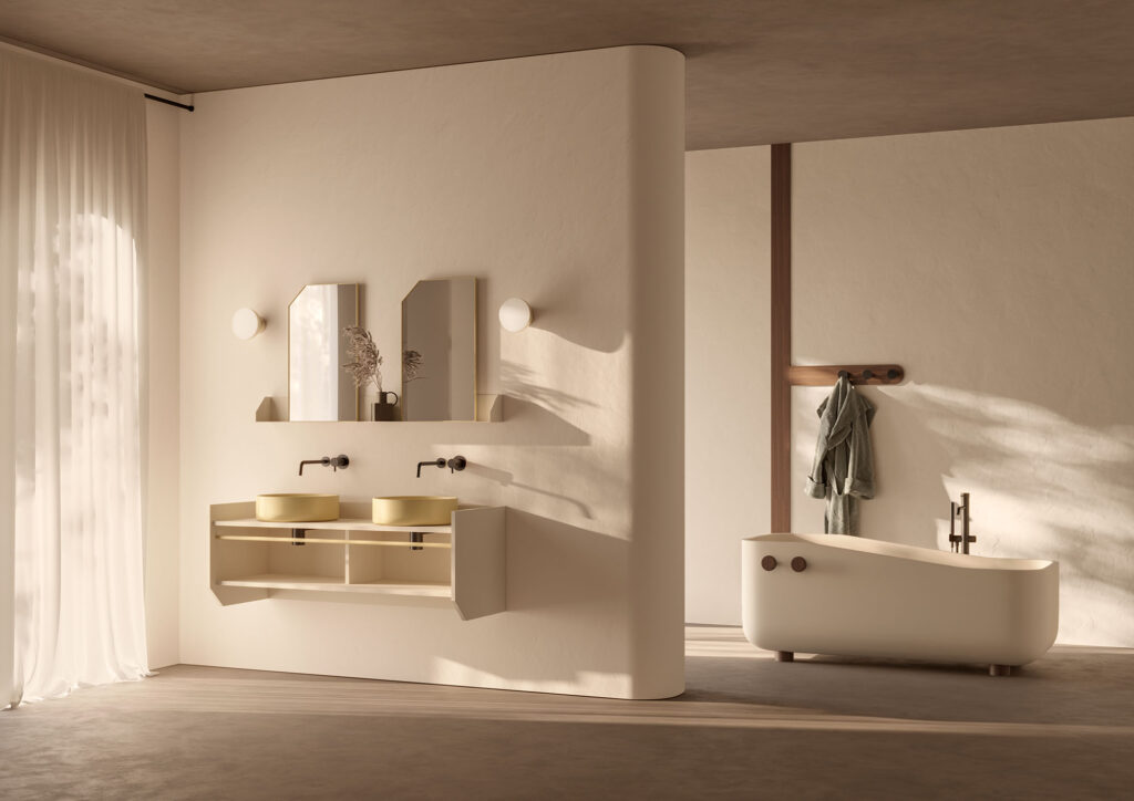Ex.T bathroom in whites and natural wood